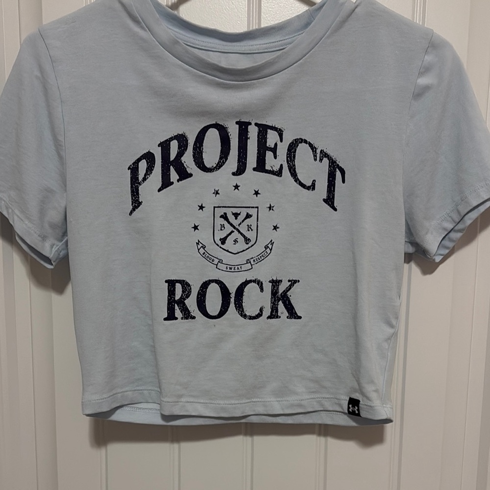 Under Armour Light Blue Project Rock Tee